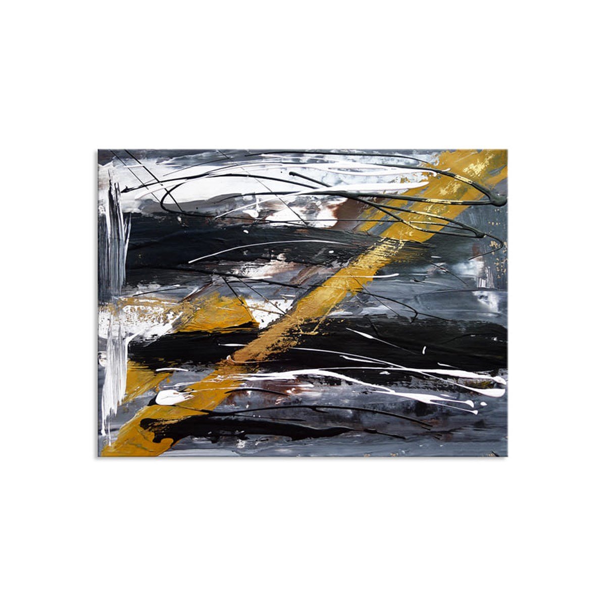 Cross Yağlı Boya Dokulu TabloYağlı Boya Dokulu Soyut TablolarTablolife.com