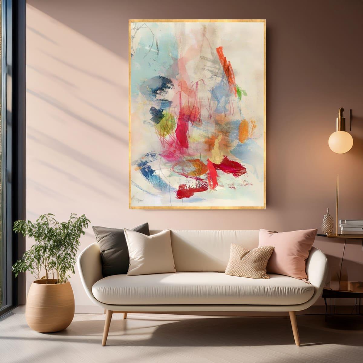 Dance Of Colors Yağlı Boya Dokulu TabloYağlı Boya Dokulu Soyut TablolarTablolife