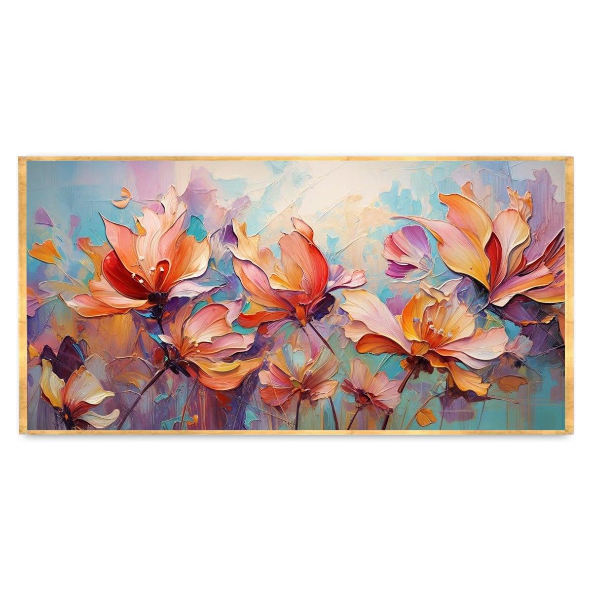 Dance Of Flowers 3D Yoğun Yağlı Boya Tablo3D Yoğun Yağlı Boya TablolarTablolife