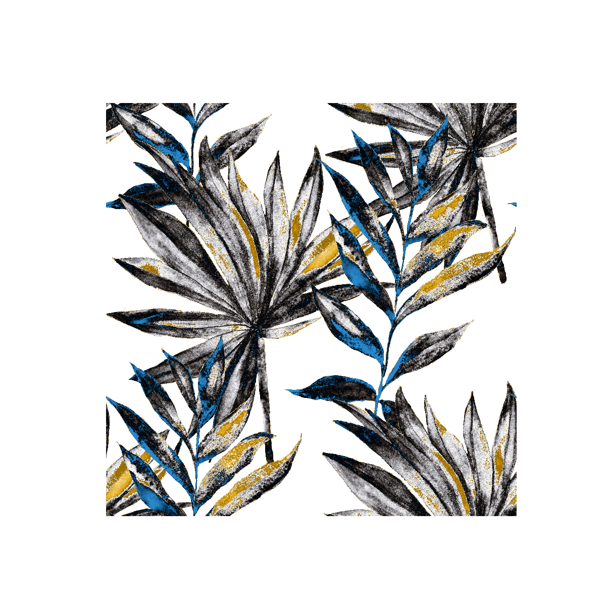 Dance Of Leaves Yağlı Boya Dokulu TabloYağlı Boya Dokulu Çiçek TablolarıTablolife