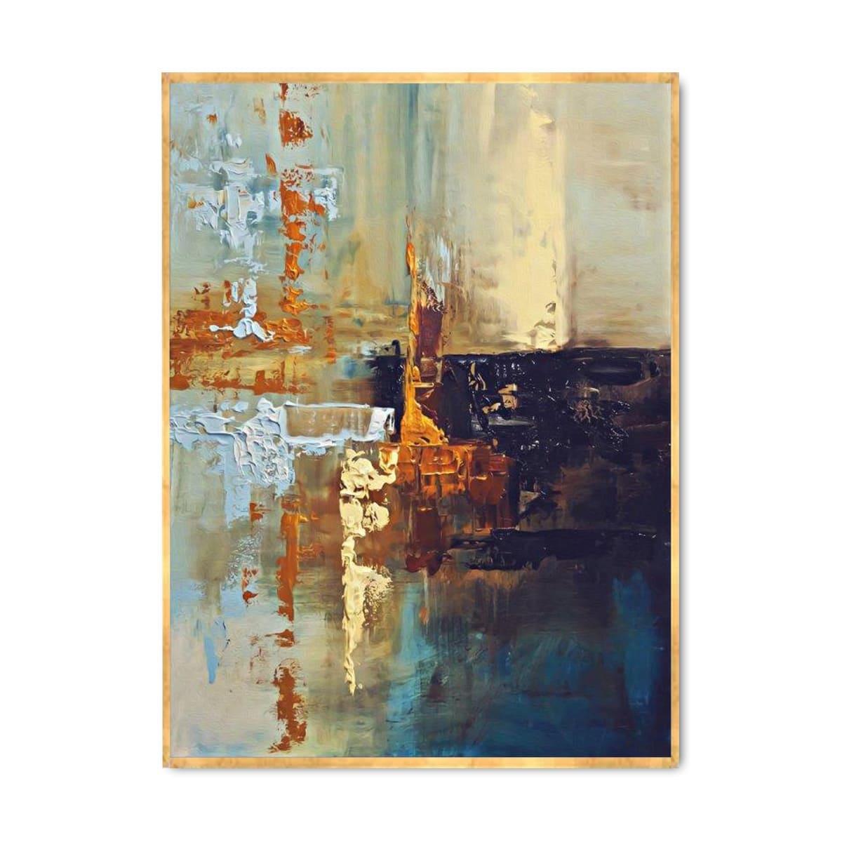 Dark Corner Yağlı Boya Dokulu TabloYağlı Boya Dokulu Soyut TablolarTablolife