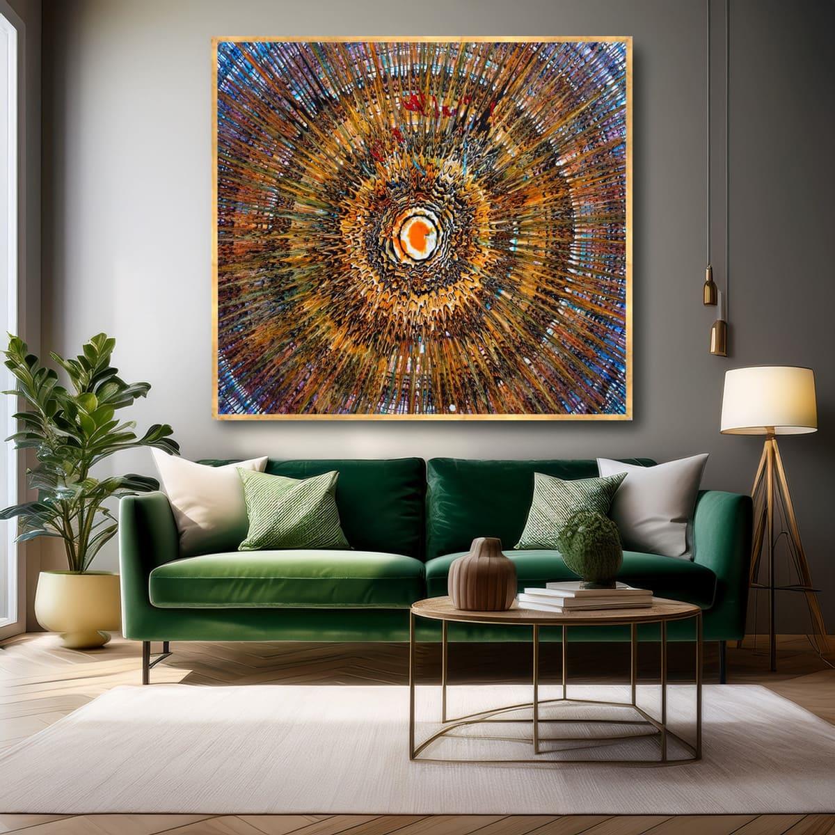 Deep Bottom Yağlı Boya Dokulu TabloYağlı Boya Dokulu Soyut TablolarTablolife