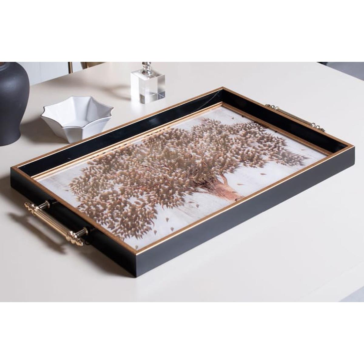 Dekoratif Sunum Tepsisi Hayat AğacıTepsilerTablolife.com