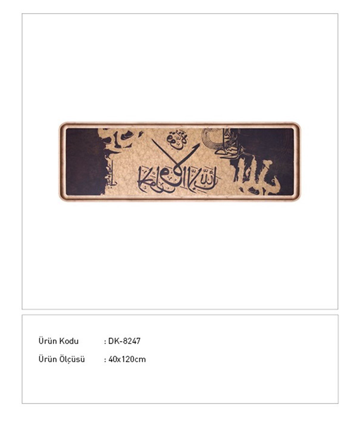 Dini 3 - Cam Üzeri İşleme Tablo