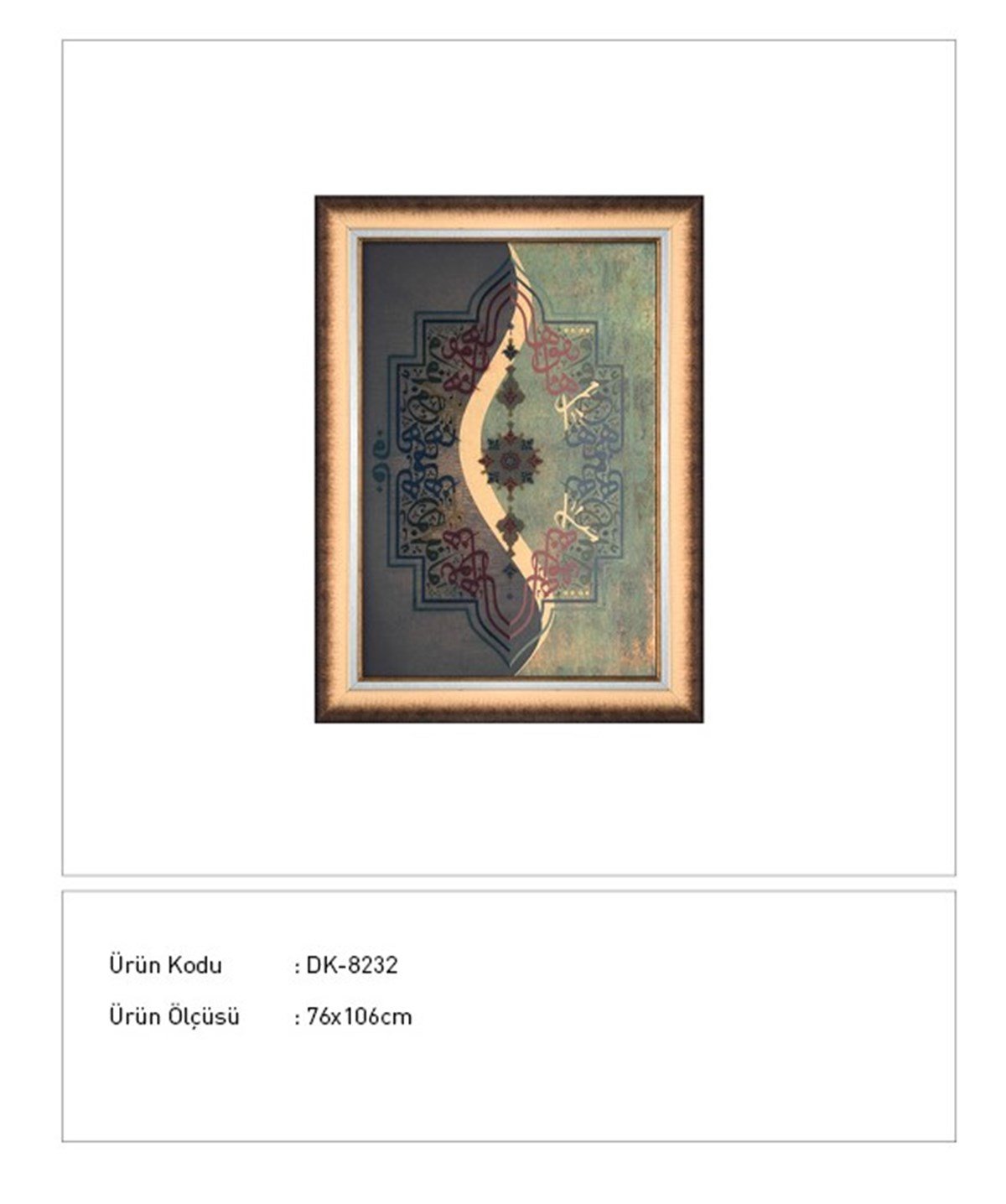 Elif - Cam Üzeri Taş İşleme Tablo