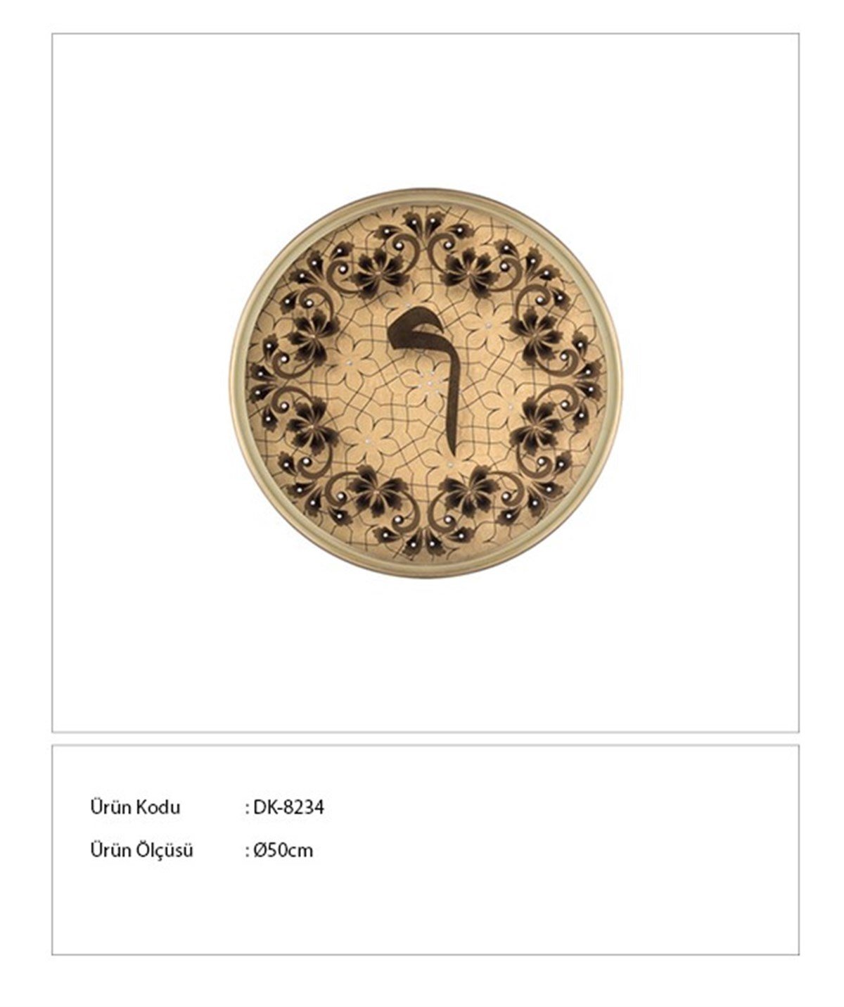 Elif - Cam Üzeri Taş İşleme Tablo