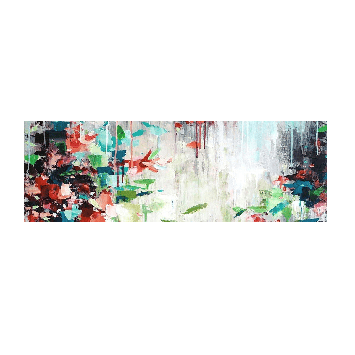 Flowing Colors 2 Yağlı Boya Dokulu TabloYağlı Boya Dokulu Soyut TablolarTablolife