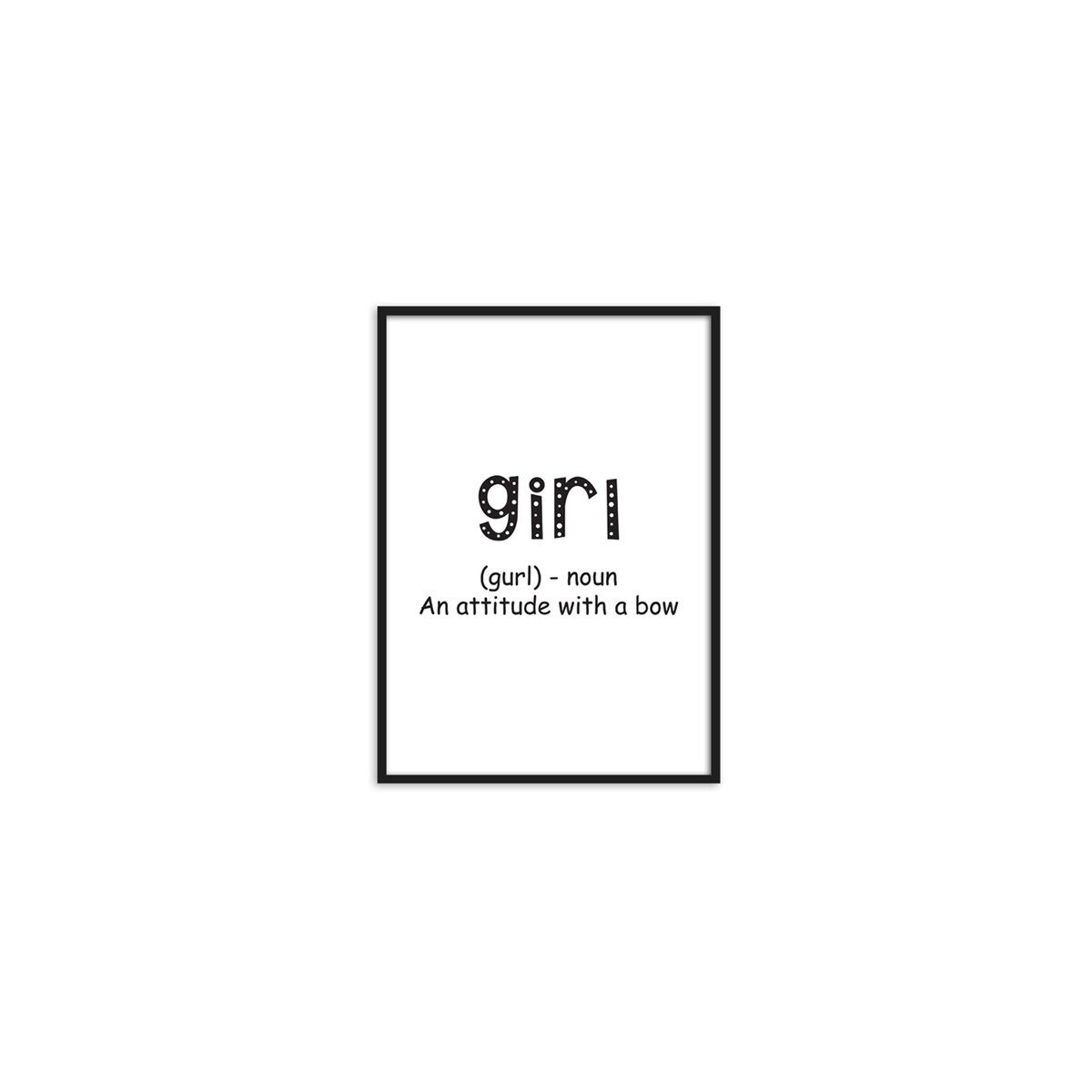 Girl Çerçeveli Poster SetiPosterlerTablolife.com