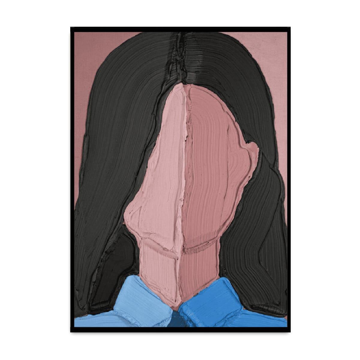 Gizemli Yüz 2 3D Yoğun Yağlı Boya Dokulu Tablo3D Yoğun Yağlı Boya TablolarTablolife