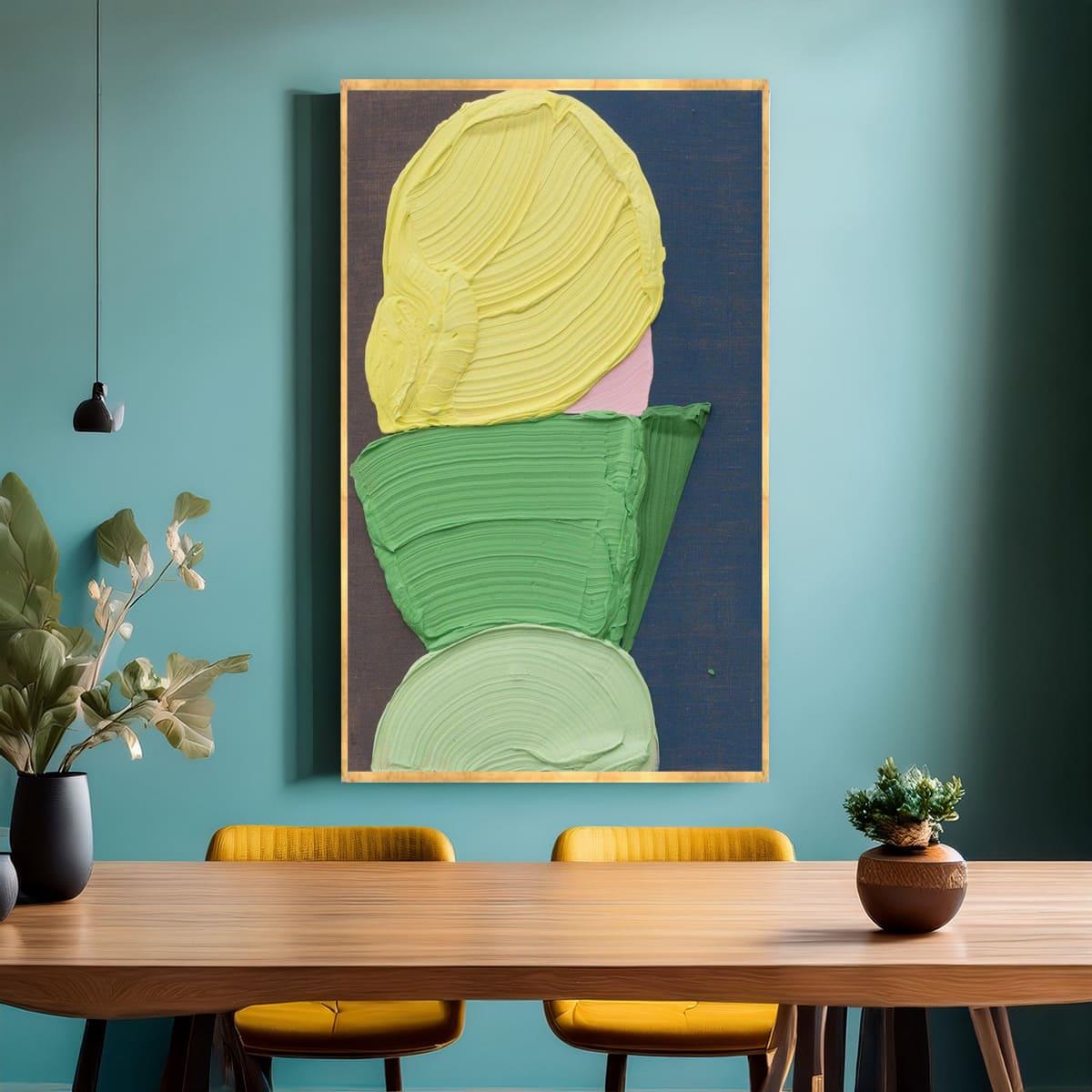 Gizemli Yüz 4 3D Yoğun Yağlı Boya Dokulu Tablo3D Yoğun Yağlı Boya TablolarTablolife