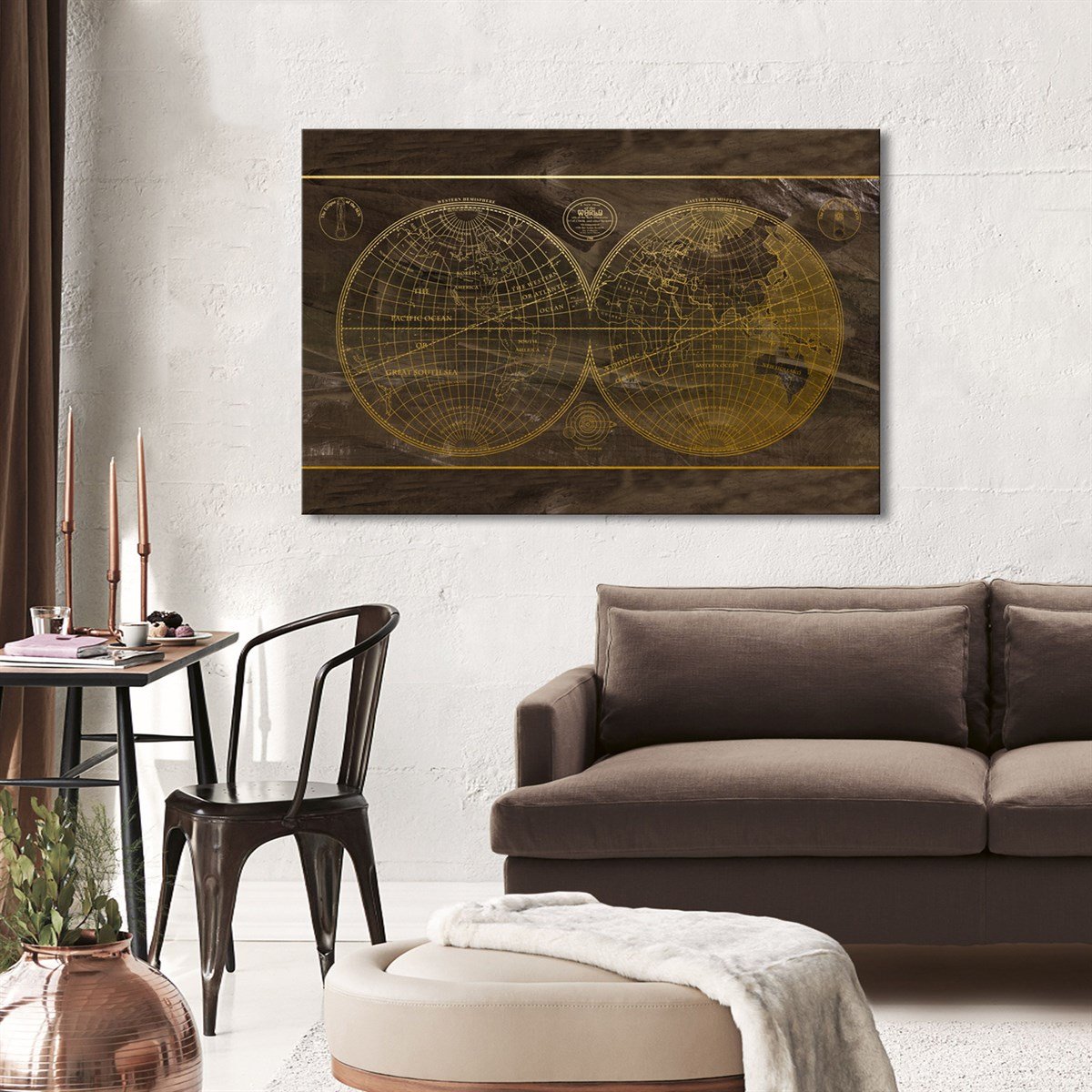 Globe - Büyük Boy Kanvas TabloBüyük Boy Kanvas TablolarTablolife.com
