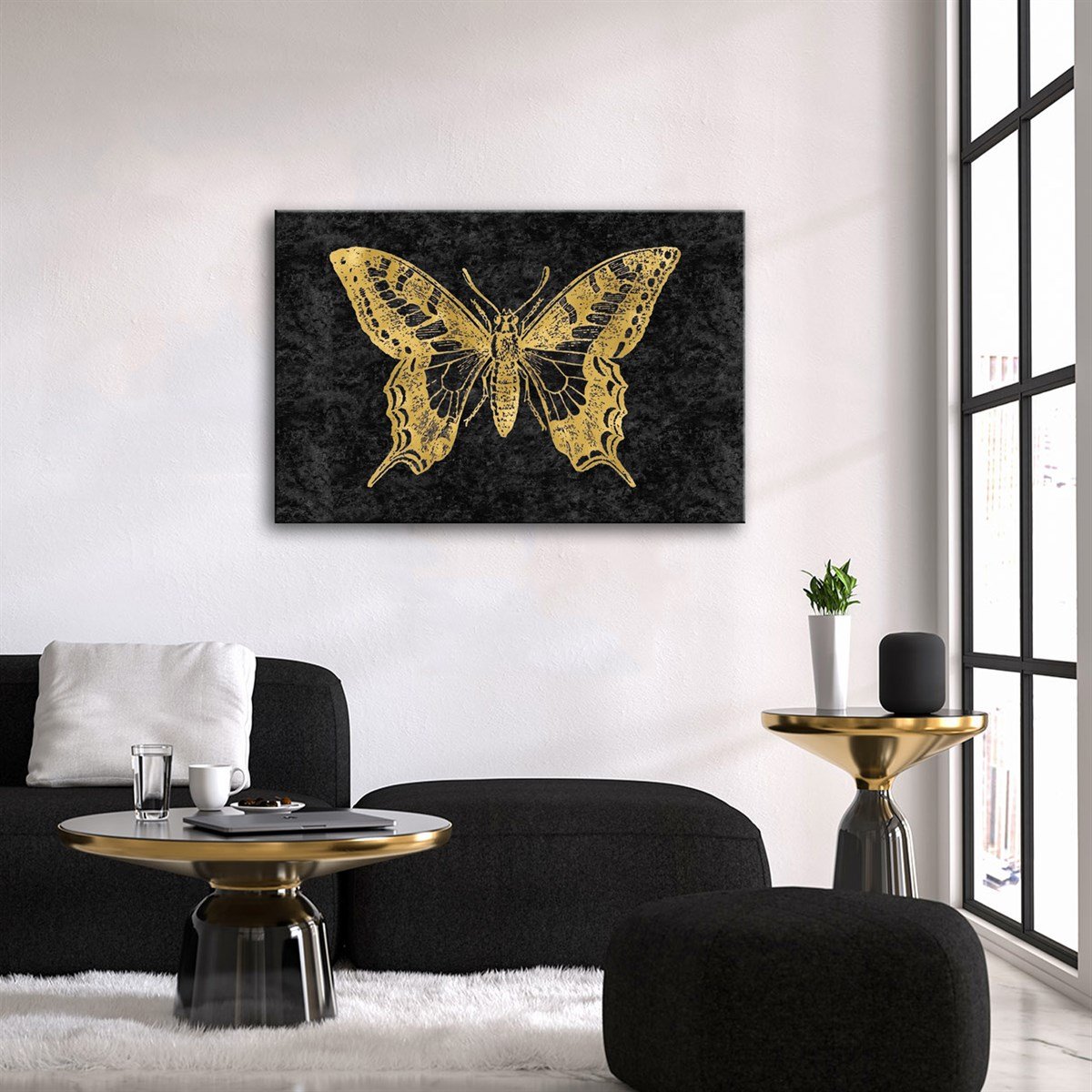 Gold Black Serisi 8 Kanvas TabloObjeTablolife.com