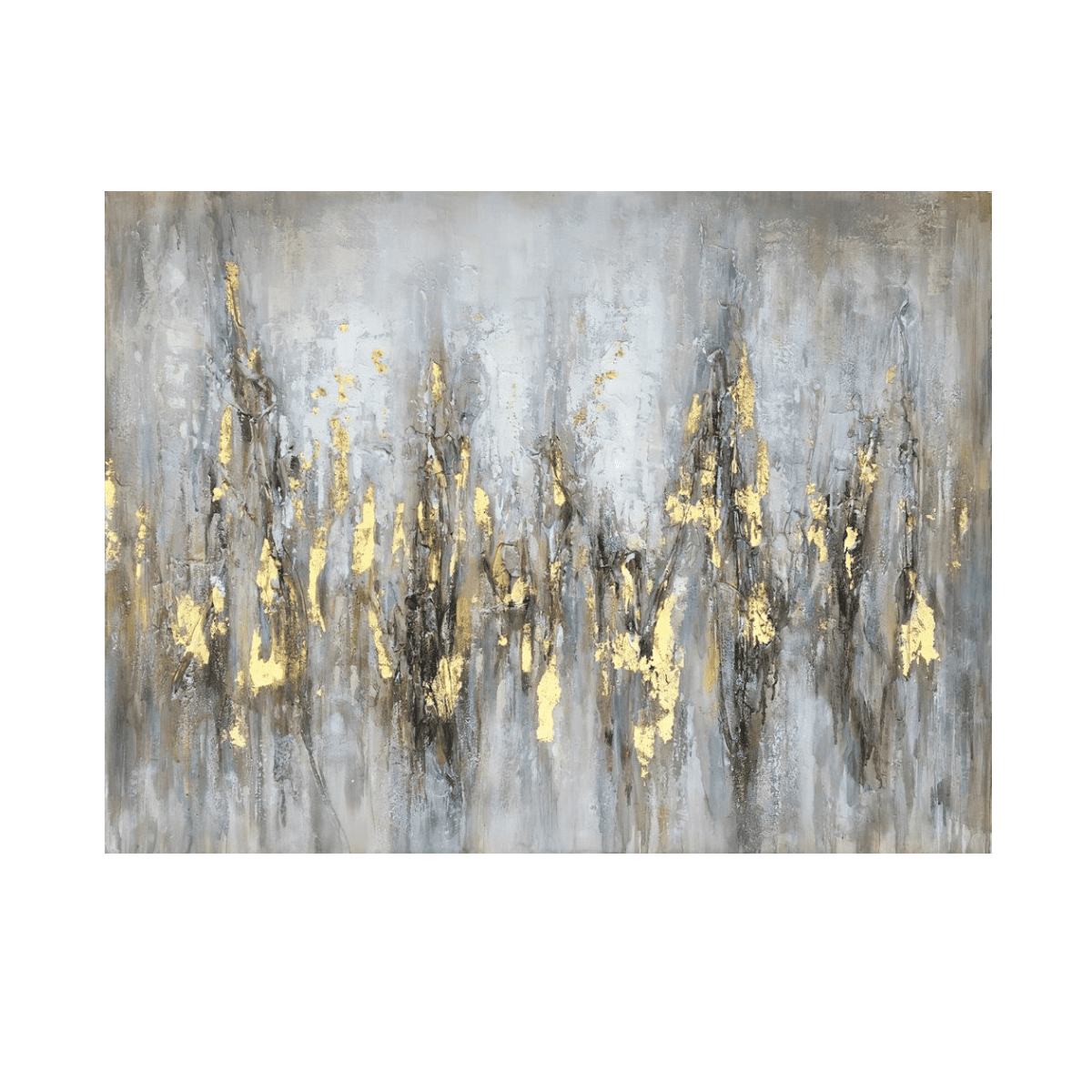Gold Frekans 2 Yağlı Boya Dokulu TabloYağlı Boya Dokulu Soyut TablolarTablolife