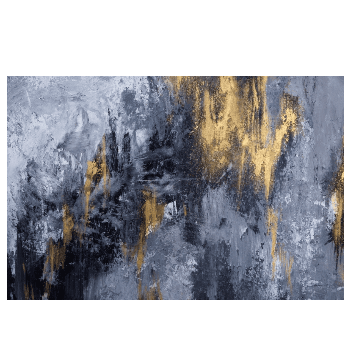 Gold İn The Dark Yağlı Boya Dokulu TabloYağlı Boya Dokulu Soyut TablolarTablolife