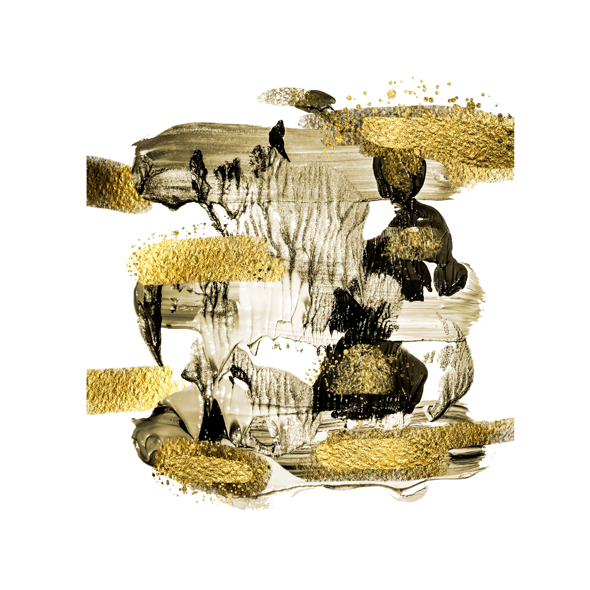 Golden Blow Yağlı Boya Dokulu TabloYağlı Boya Dokulu Soyut TablolarTablolife