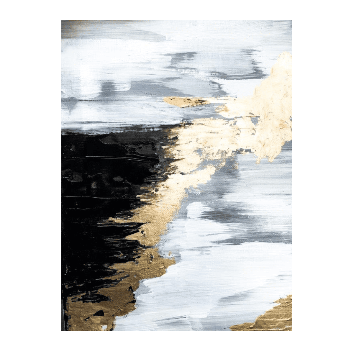 Golden Obstacle Yağlı Boya Dokulu TabloYağlı Boya Dokulu Soyut TablolarTablolife