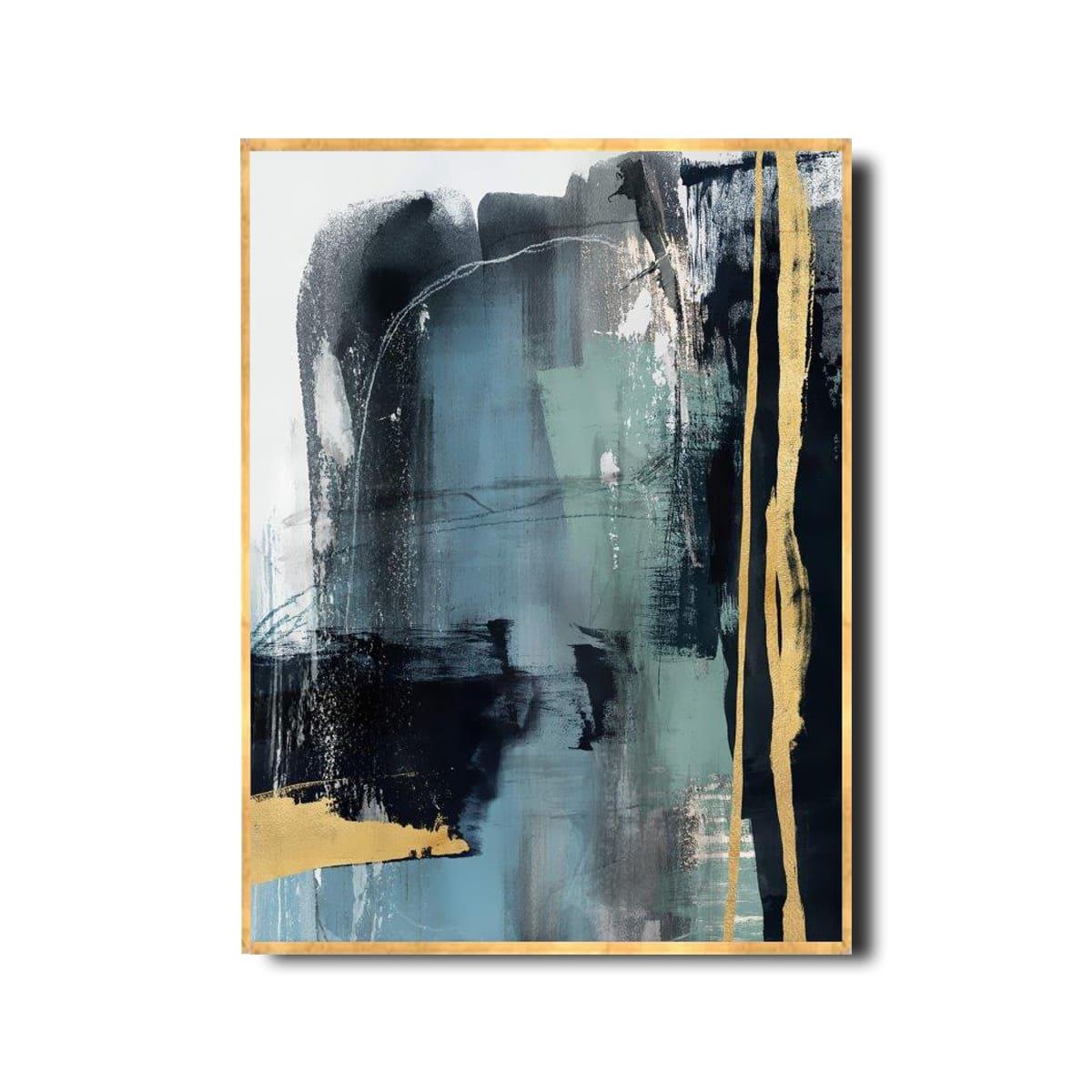 Golden Pass Yağlı Boya Dokulu TabloYağlı Boya Dokulu Soyut TablolarTablolife