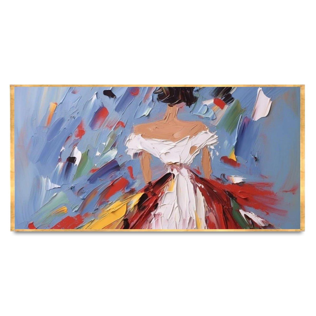 Gölge Kadın 3D Yoğun Yağlı Boya Tablo3D Yoğun Yağlı Boya TablolarTablolife