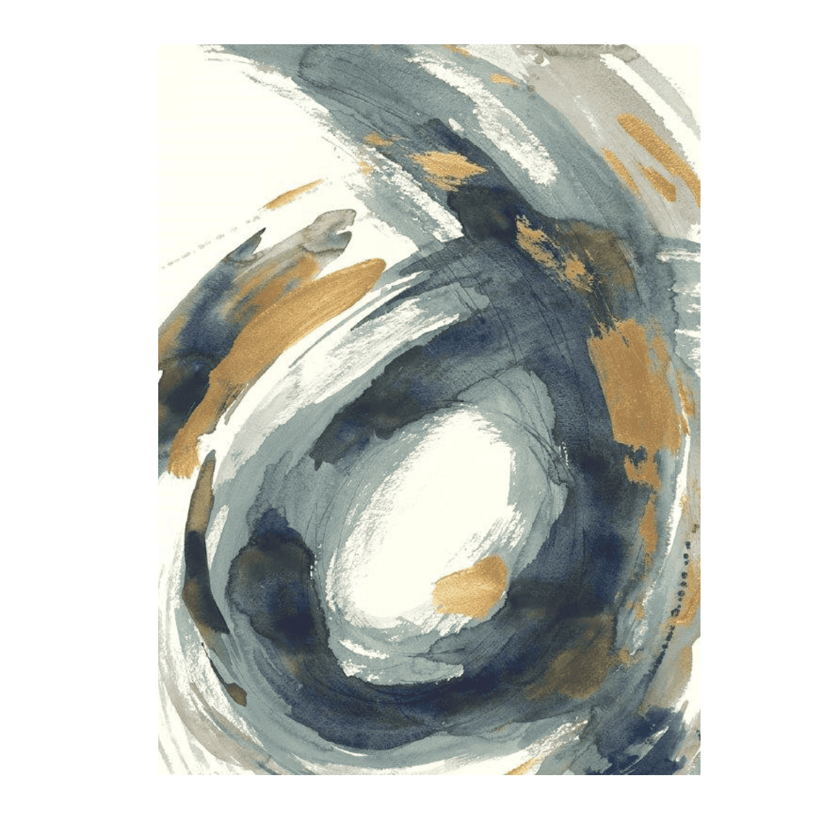 Gray Blue Swirl Yağlı Boya Dokulu TabloYağlı Boya Dokulu Soyut TablolarTablolife