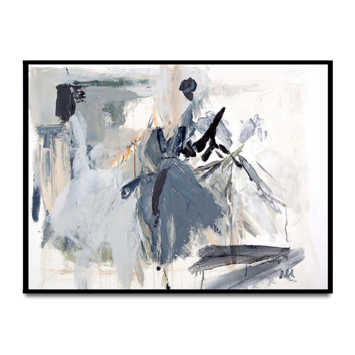 Gray Mess Yağlı Boya Dokulu TabloYağlı Boya Dokulu Soyut TablolarTablolife