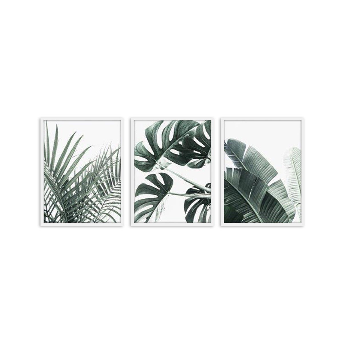 Green Leaf Çerçeveli Poster SetiPosterlerTablolife.com