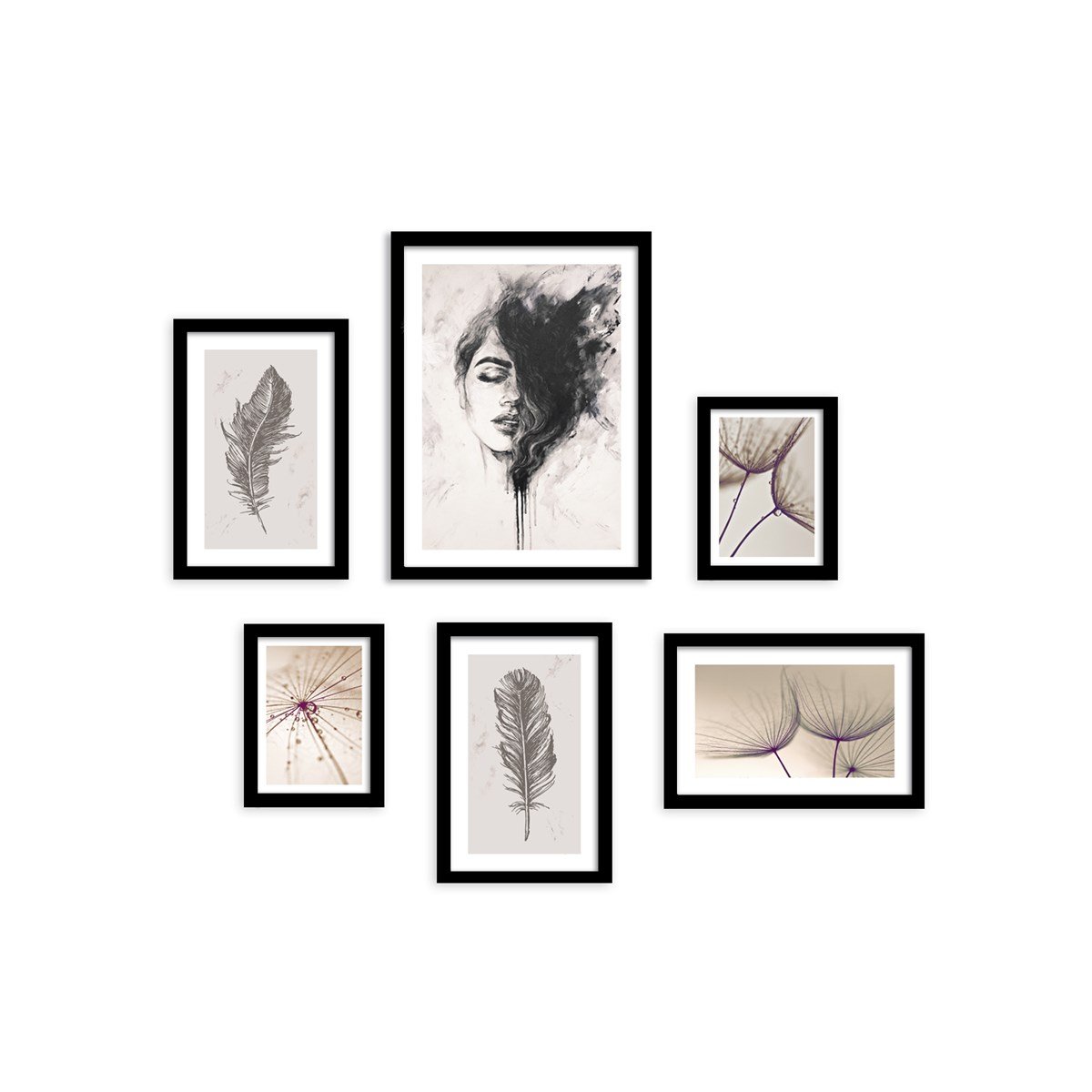 Grey Çerçeveli Poster SetiPosterlerTablolife.com