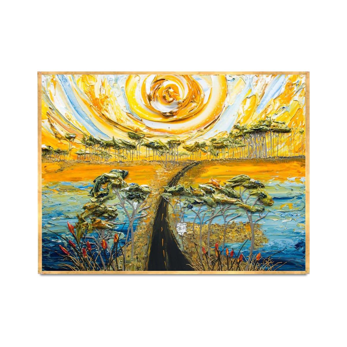 Güneş Etkisi 3D Yağlı Boya Tablo3D Yoğun Yağlı Boya TablolarTablolife