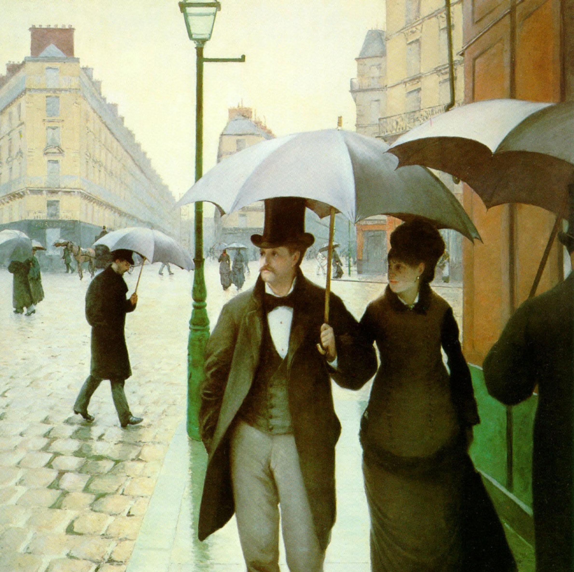 Gustave Caillebotte Paris Street Rainy Day Kanvas TabloKlasik TablolarTablolife