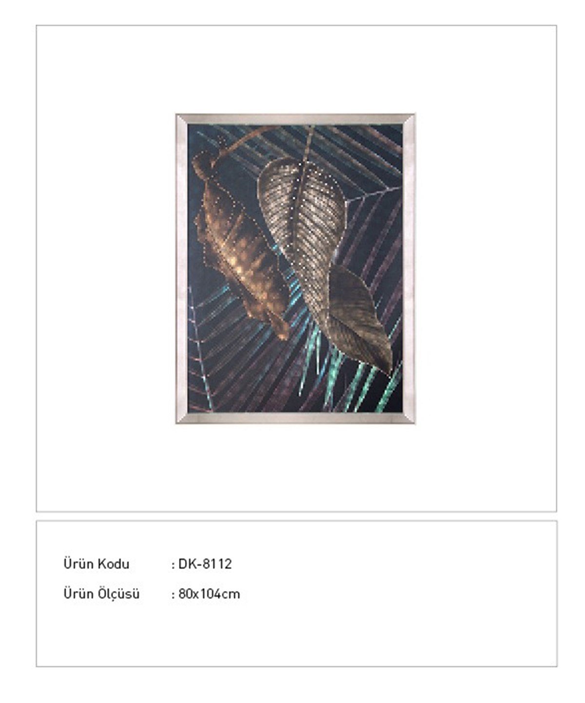 Güz Yaprağı - Cam Üzeri İşleme (Magic Efekt) Tablo