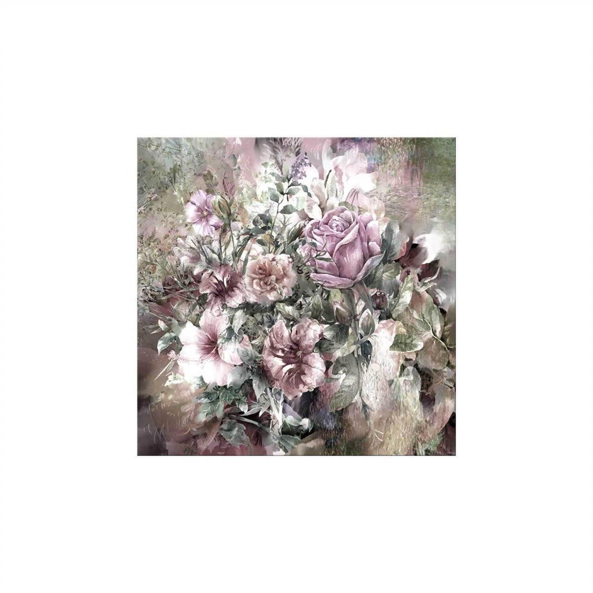 Harmony Of The Flower - Yağlı Boya Dokulu TabloYağlı Boya Dokulu Soyut TablolarTablolife.com