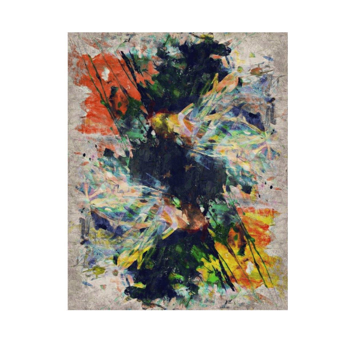 Hidden Black Yağlı Boya Dokulu TabloYağlı Boya Dokulu Soyut TablolarTablolife