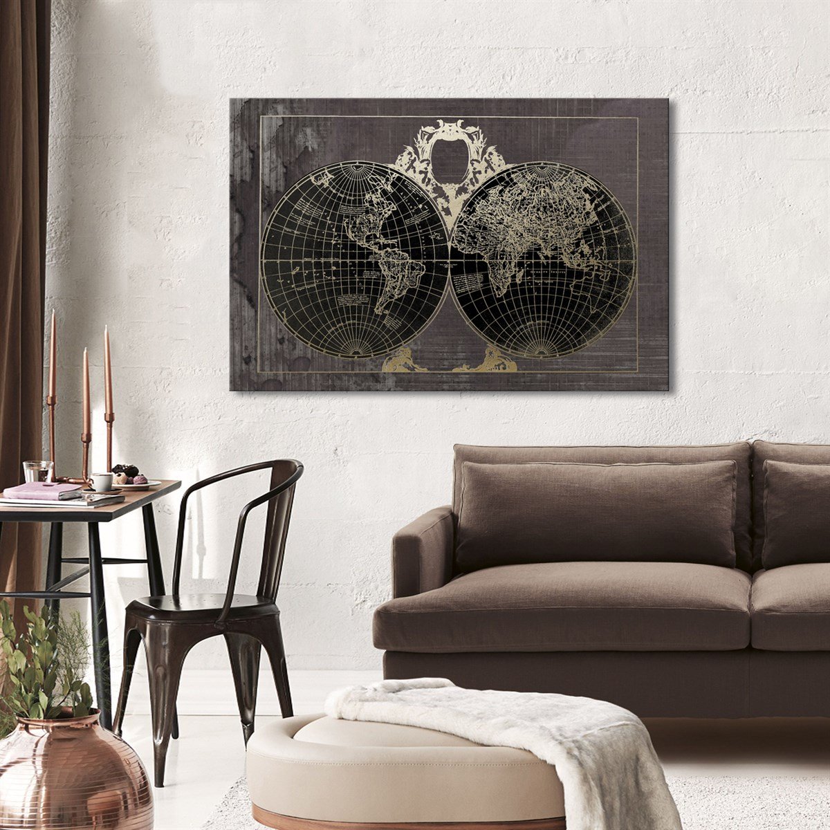 İki Küre - Büyük Boy Kanvas TabloBüyük Boy Kanvas TablolarTablolife.com