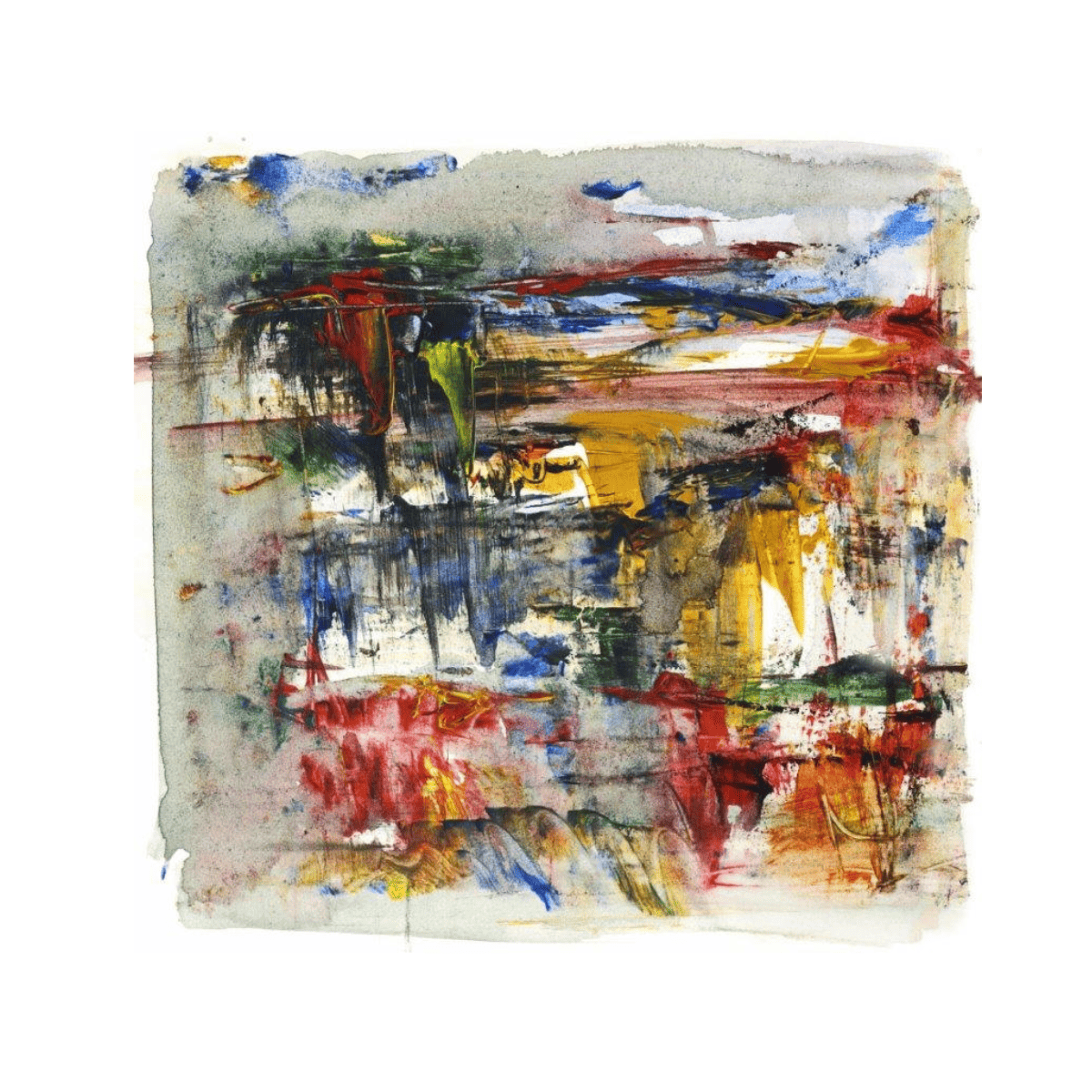 İntertwined Colors Yağlı Boya Dokulu TabloYağlı Boya Dokulu Soyut TablolarTablolife