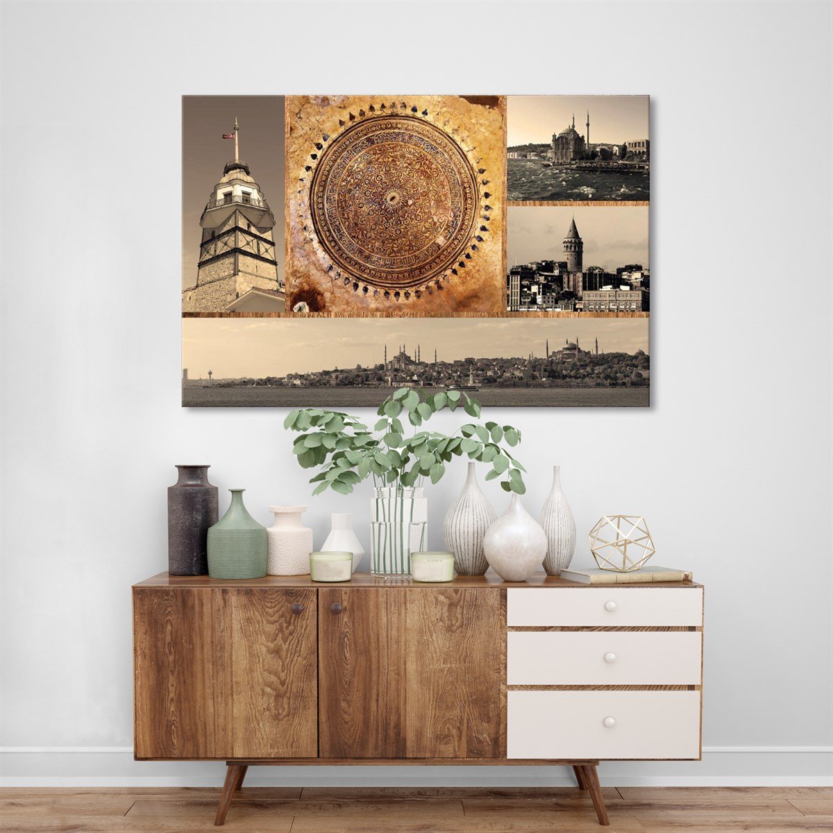 İstanbul'un Simgeleri Kanvas TabloİstanbulTablolife.com