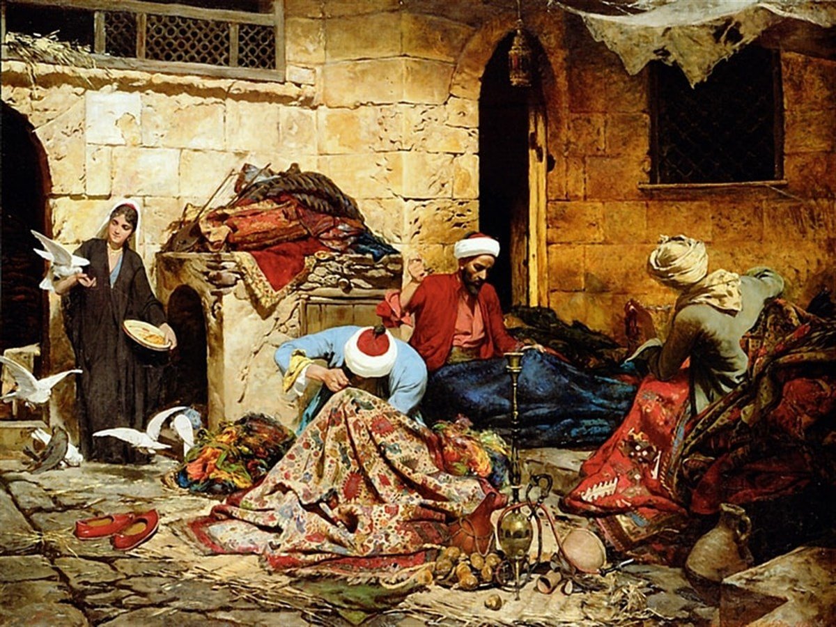 Kahire'de Alışveriş - Kanvas Tablo