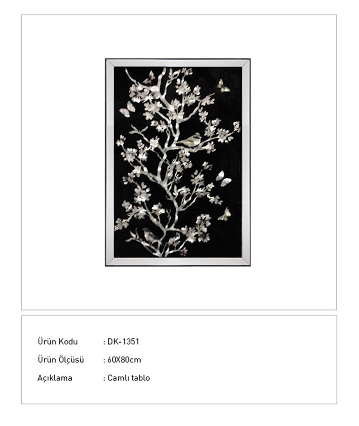 Kaplan (Magic Serisi) - Cam İşleme Özel Efektli Tablo