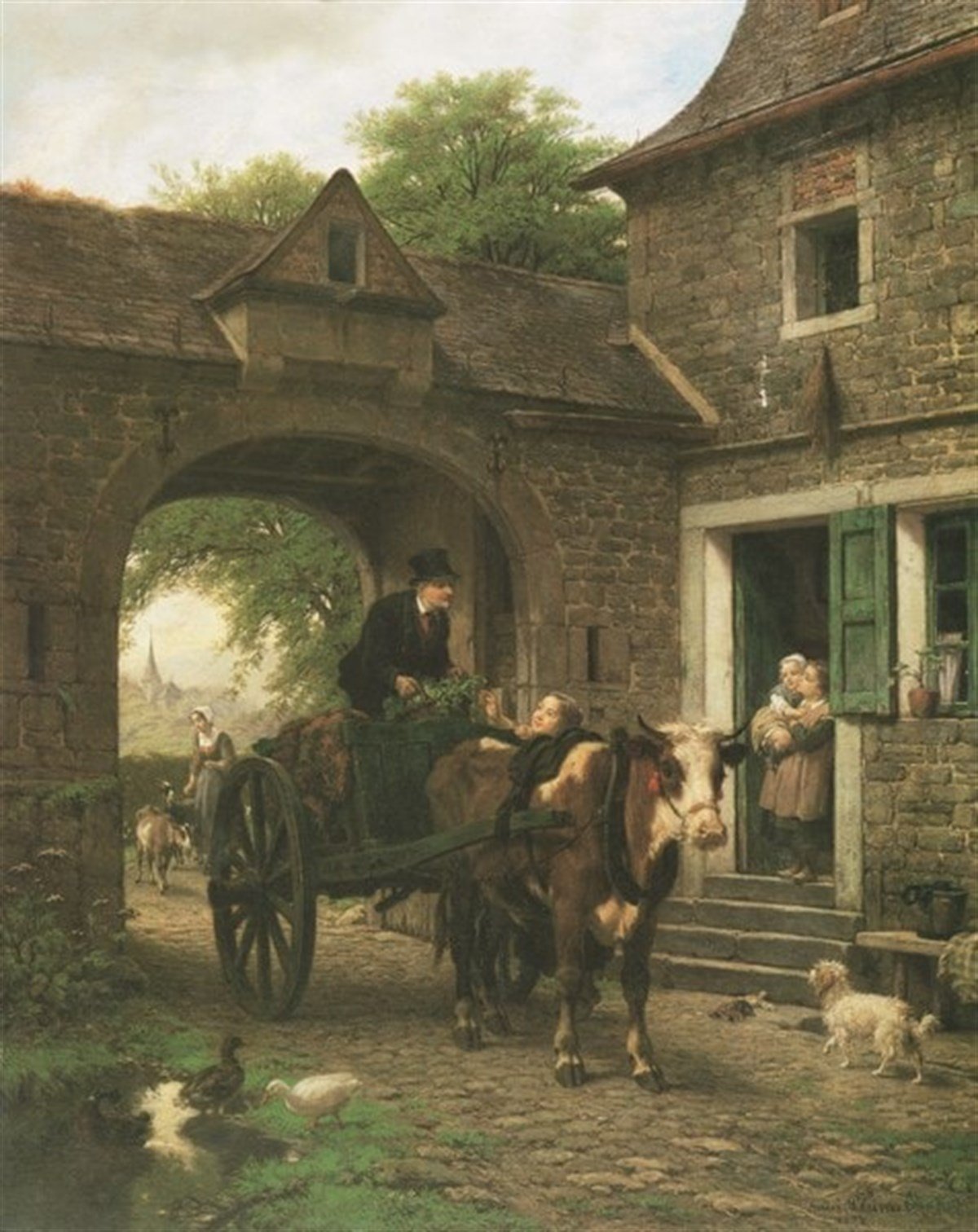 Kasabadan Dönüş - Kanvas Tablo