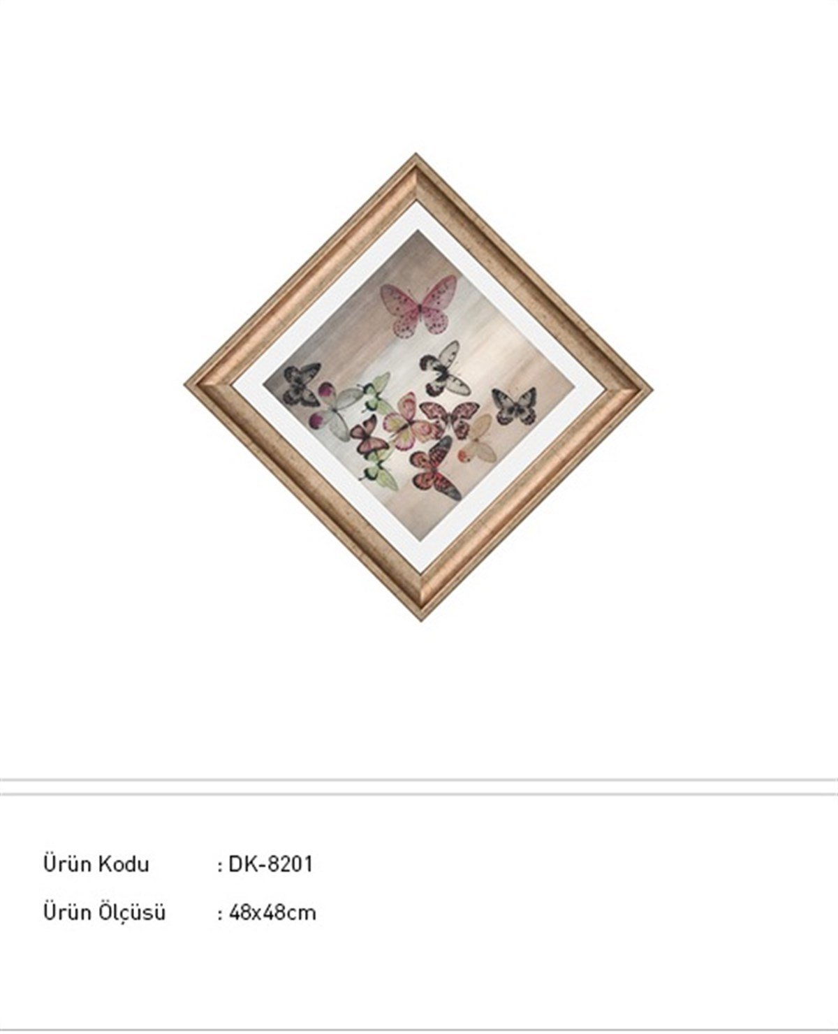 Kelebekler - Cam Üzeri İşleme Tablo