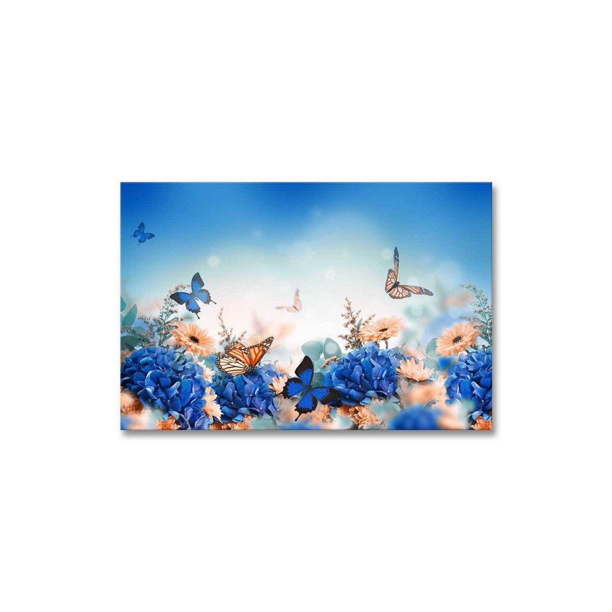 Kelebekler Yağlı Boya Dokulu TabloYağlı Boya Dokulu Hayvan TablolarıTablolife.com