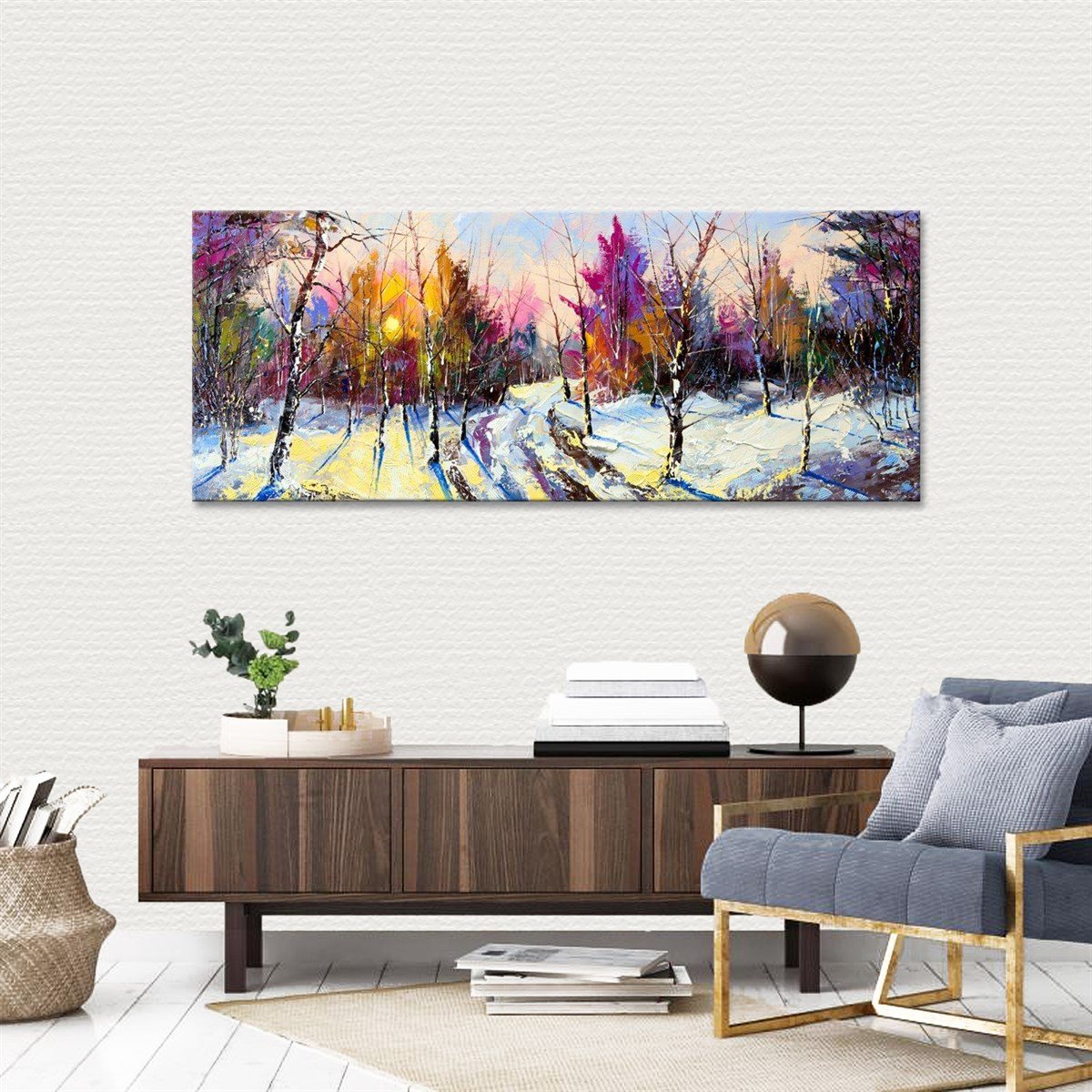 Kış Güneşi  Kanvas TabloManzaraTablolife.com