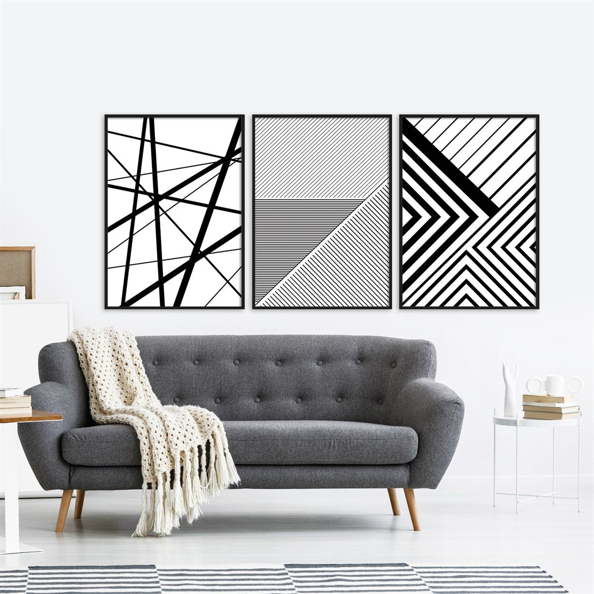 Lines Çerçeveli Poster SetiPosterlerTablolife.com