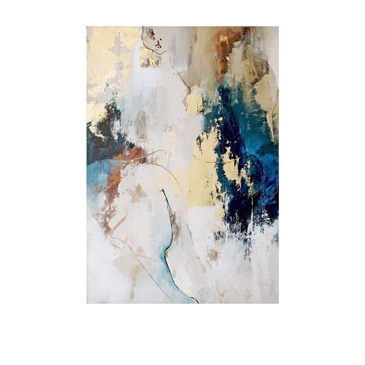 Loch Yağlı Boya Dokulu TabloYağlı Boya Dokulu Soyut TablolarTablolife.com