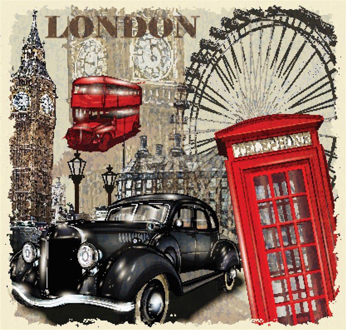 Londra - Kanvas Tablo