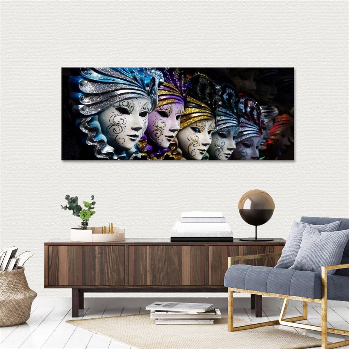 Maskeler Kanvas TabloVintage-RetroTablolife.com