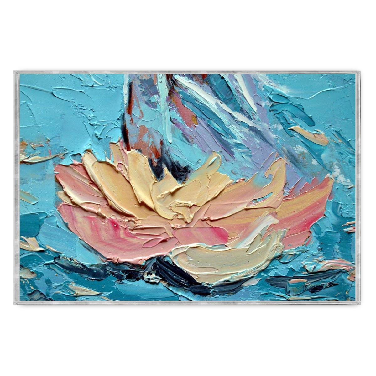 Mavi Pembe 3D Yoğun Yağlı Boya Tablo3D Yoğun Yağlı Boya TablolarTablolife