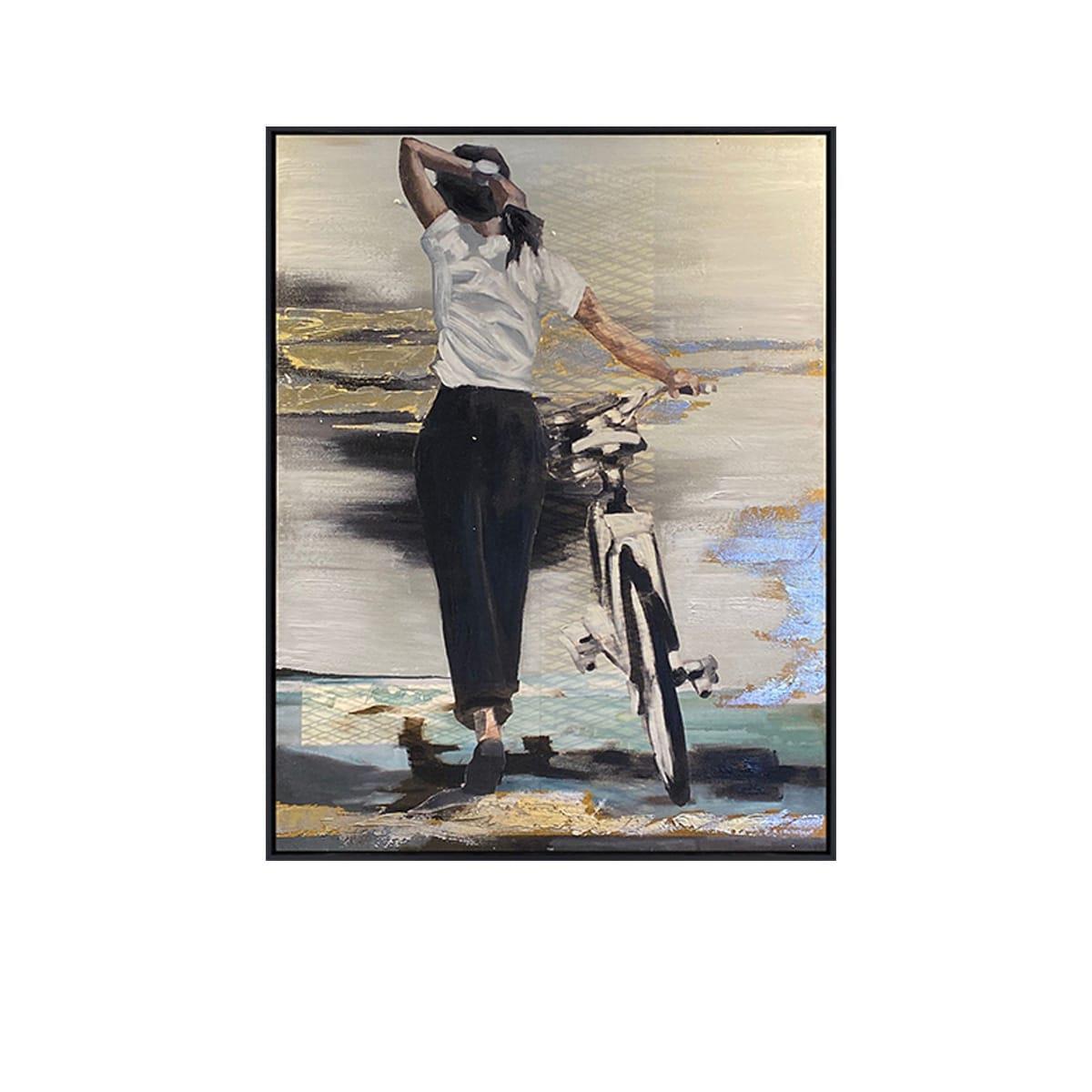 Mergina Yağlı Boya Dokulu TabloYağlı Boya Dokulu Kadın Temalı TablolarTablolife.com