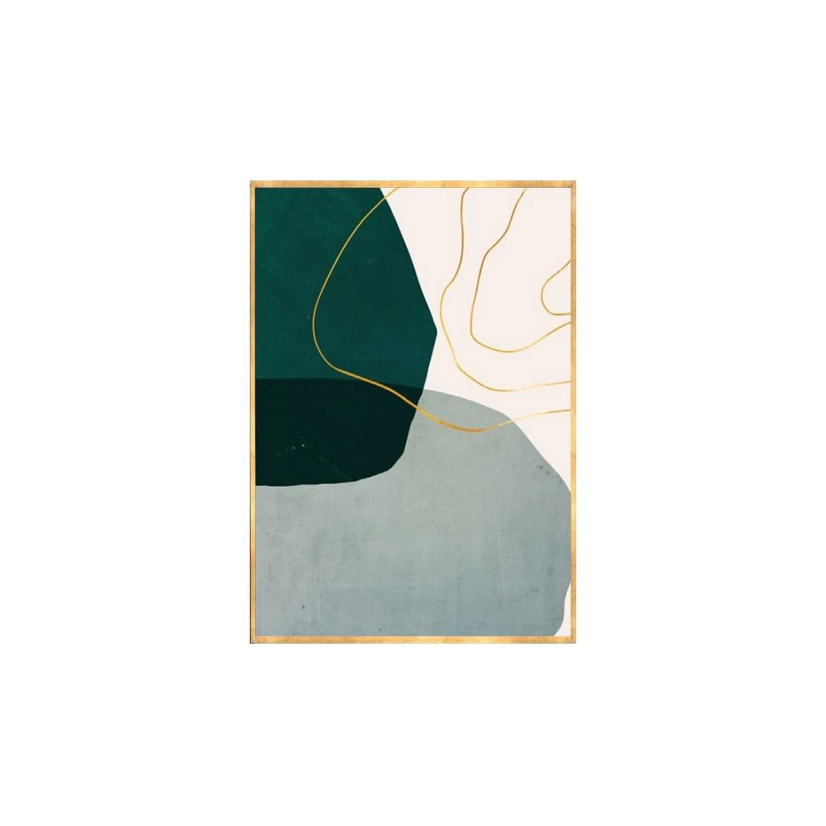 Midori Yağlı Boya Dokulu TabloYağlı Boya Dokulu Soyut TablolarTablolife.com