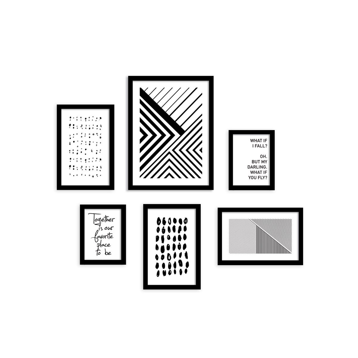 My Favorite Line Çerçeveli Poster SetiPosterlerTablolife.com