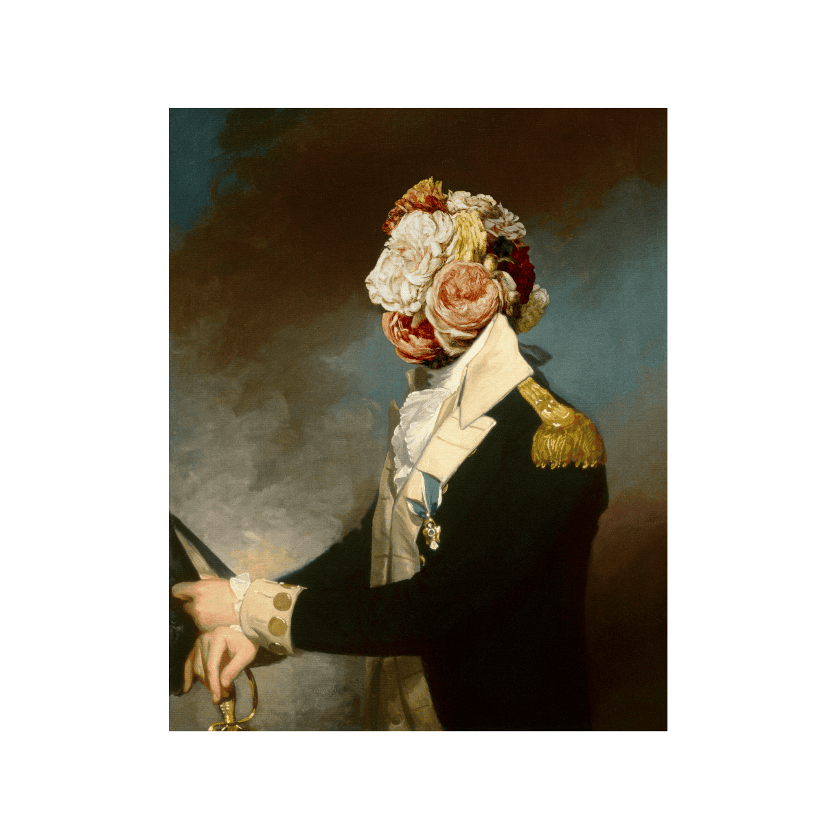 Mysterious Lord Yağlı Boya Dokulu TabloYağlı Boya Dokulu Soyut TablolarTablolife