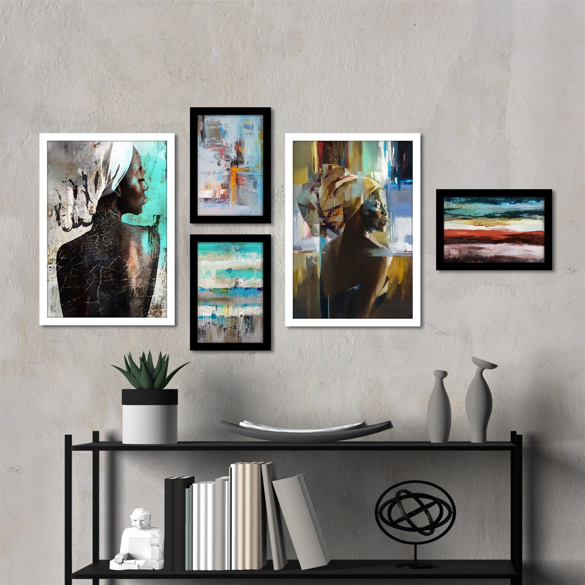 Mysterious Woman Çerçeveli Poster SetiPosterlerTablolife.com